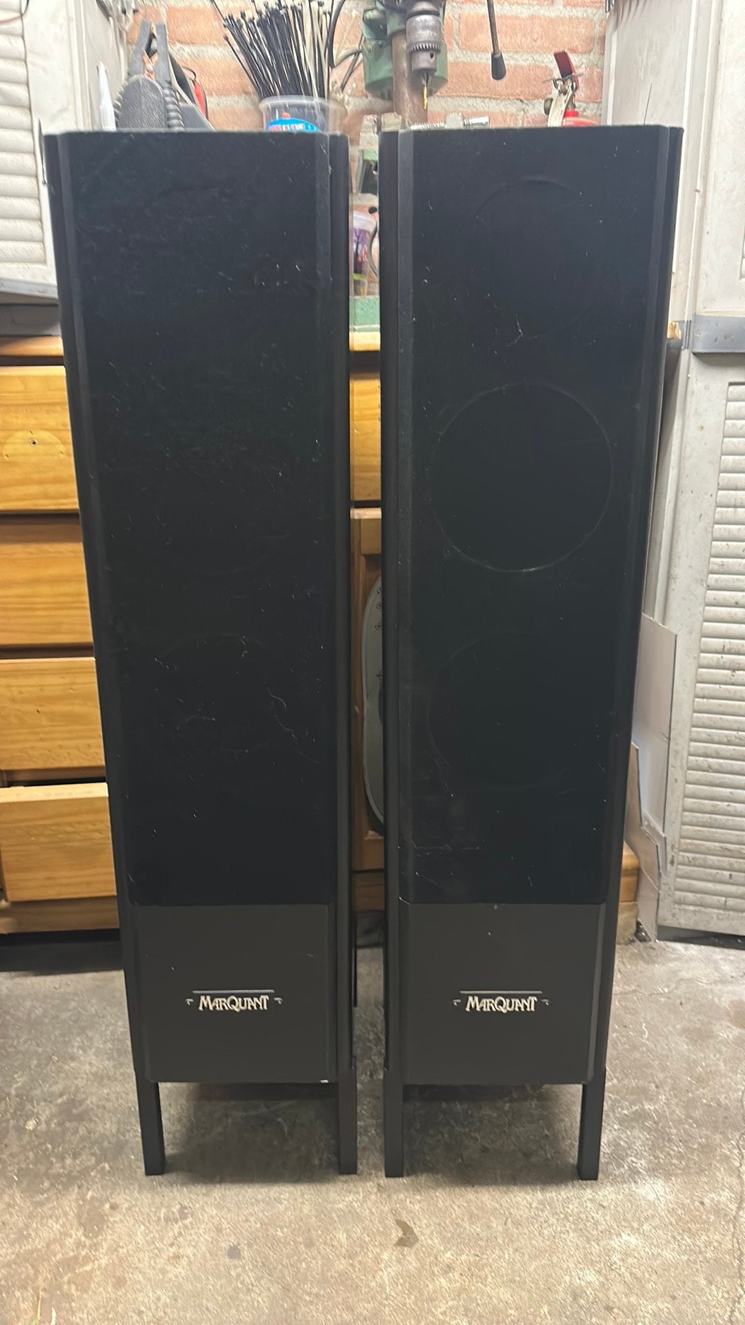 Marquant speakers 3 weg systeem, Gebruikt, Speakerset, 60 tot 120 watt, Ophalen