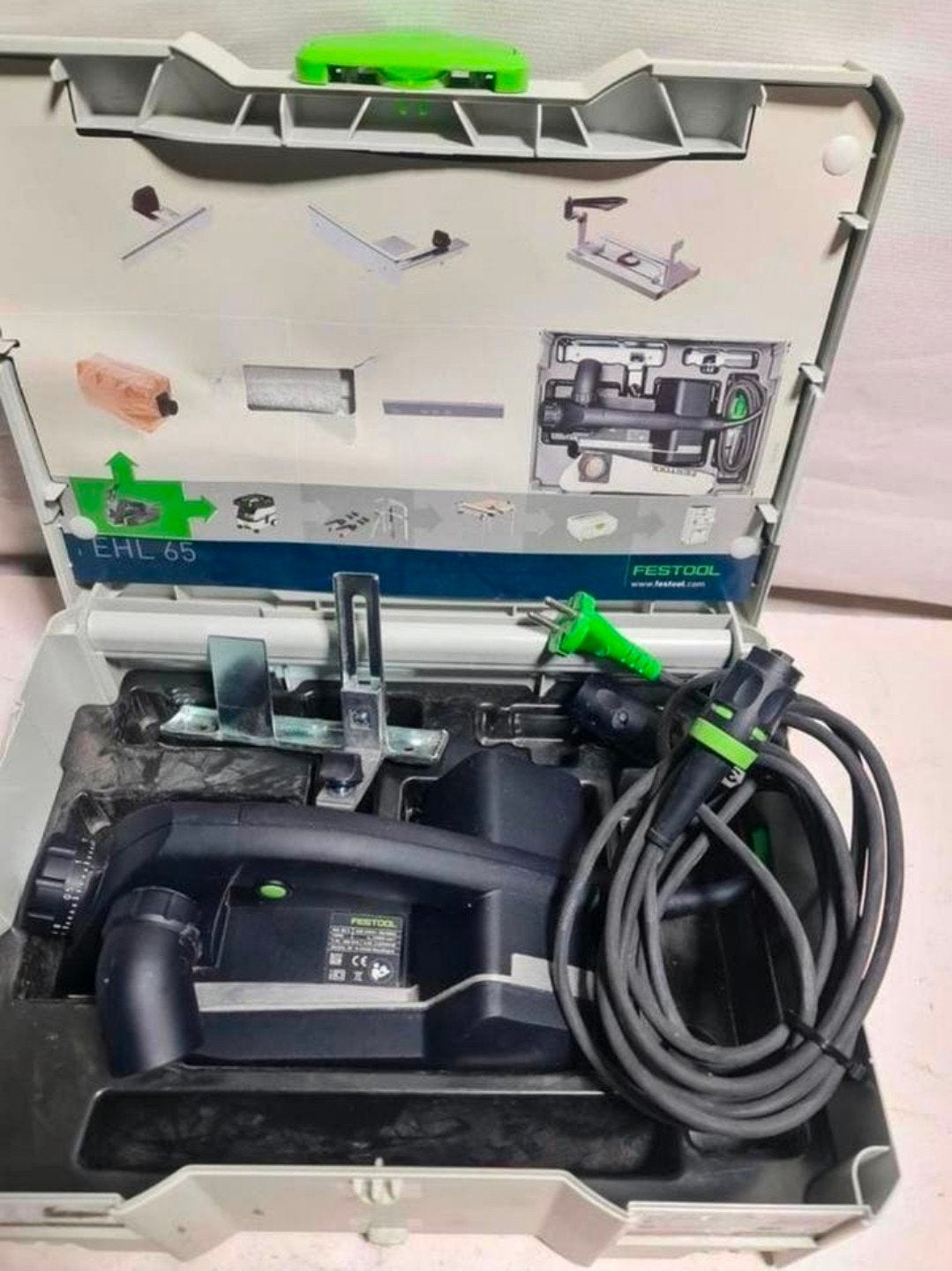 Festool schaafmachine EHL 65 in systainer, Ophalen of Verzenden, N.v.t, Minder dan 600 watt, Festool