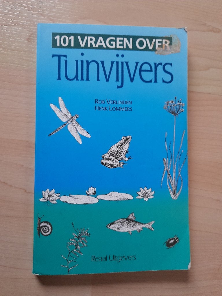 101 VRAGEN OVER TUINVIJVERS Rob Verlinden Henk Lommers, Boeken, Ophalen of Verzenden, Gelezen, Tuinieren en Tuinplanten