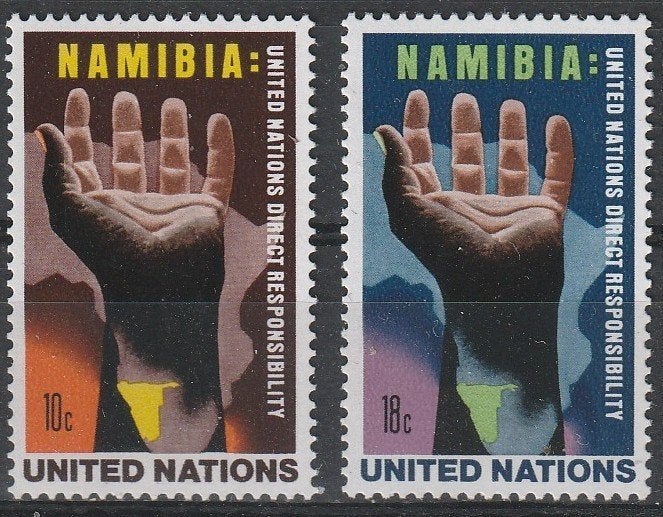 5279. VN New York 285/86 pfr. Namibie, Ophalen of Verzenden, Postfris, Noord-Amerika