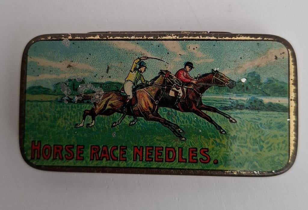 Grammofoon naalden doosje Horse Race needles voor 78 toeren, Ophalen of Verzenden