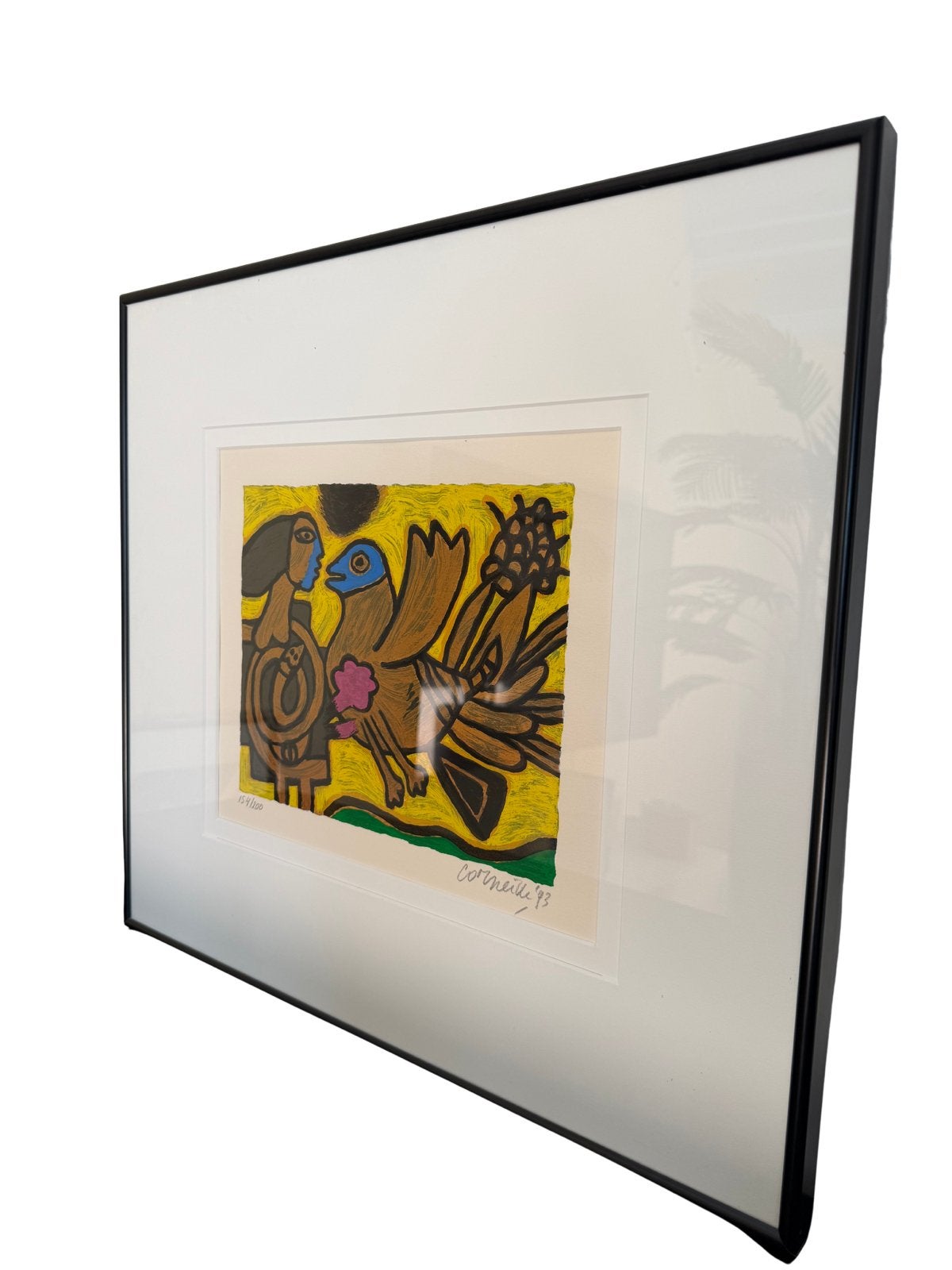 Corneille (1922-2010) - La femme et L’Oiseau 154/200 (1993), Ophalen of Verzenden