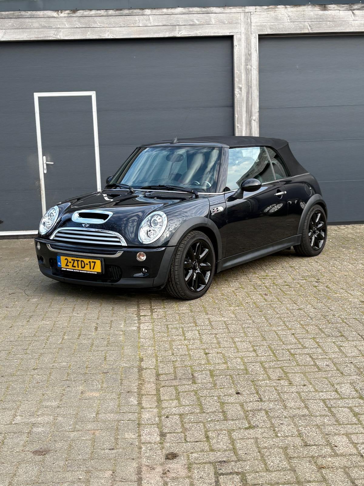 Mini cooper s cabrio 2008 Zwart, Zwart, 4 cilinders, Cabriolet, 4 stoelen