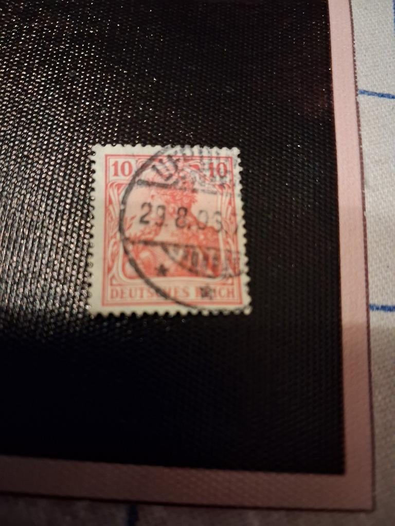 Duitse postzegel 10 Pfennig, gestempeld 1903, Ophalen of Verzenden