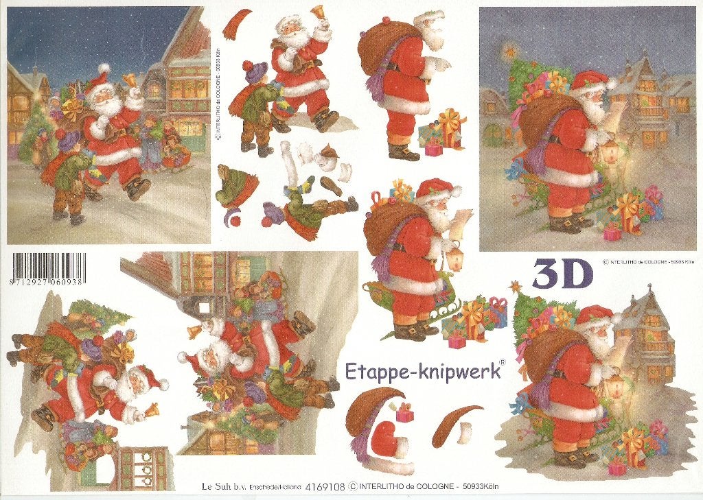 K25 knipvel le suh 4169108 kerst kerstman, Ophalen of Verzenden, Nieuw, Kerst, Knipvel