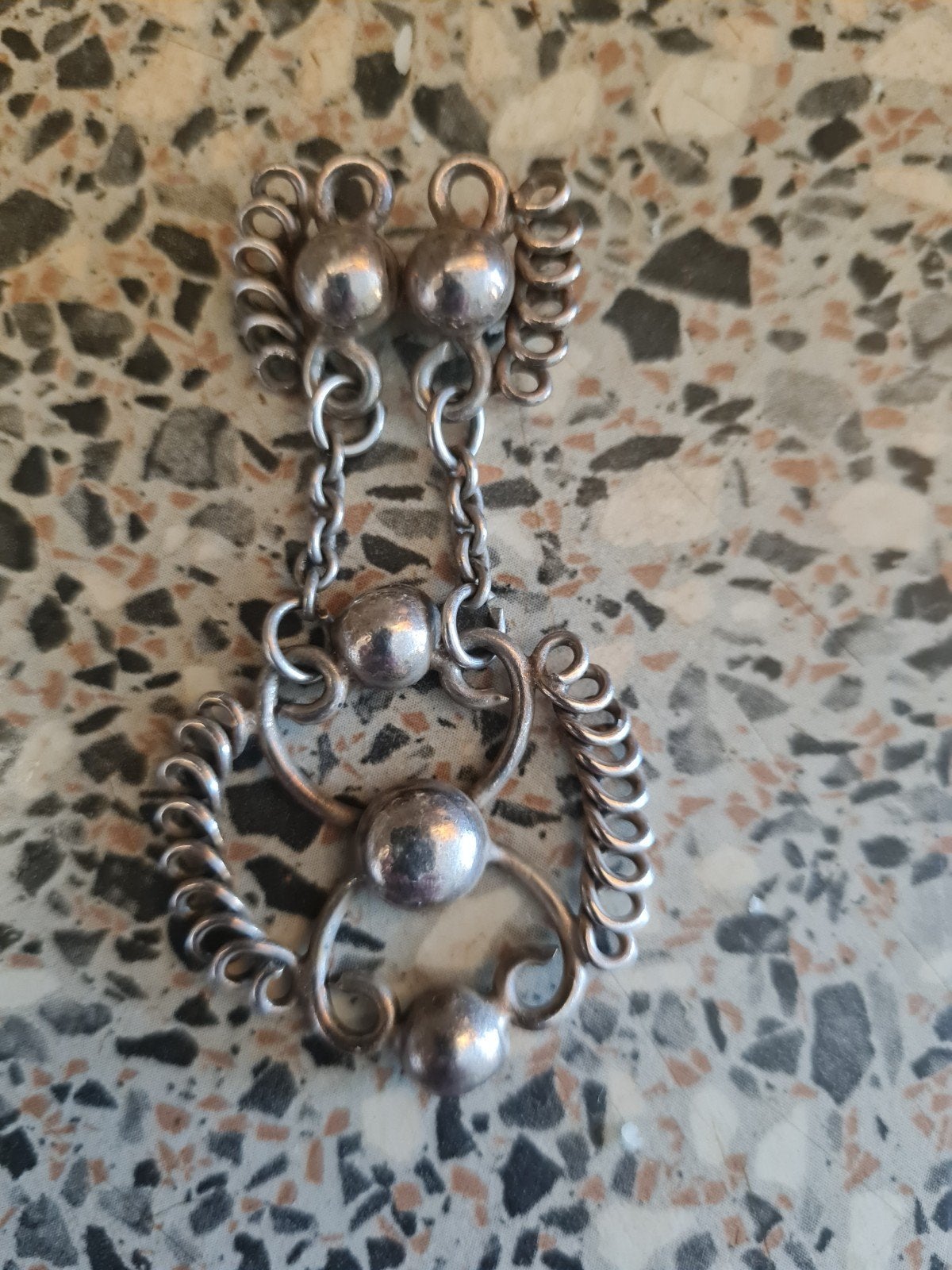 Broch zilver india, Ophalen of Verzenden, Zo goed als nieuw, Zilver, Zilver
