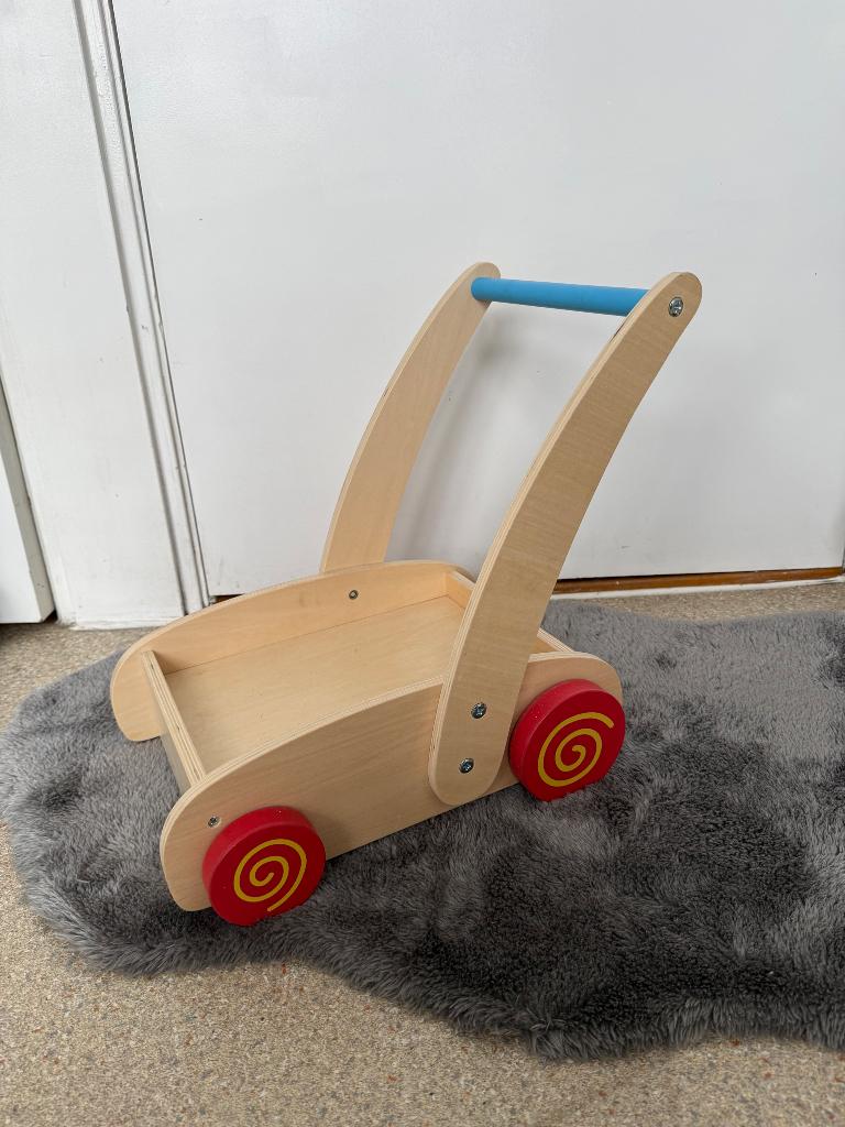 Houten loopwagen / duwwagen Small Foot, Kinderen en Baby's, Speelgoed | Houten speelgoed, Ophalen, Zo goed als nieuw, Duw- of Trekspeelgoed