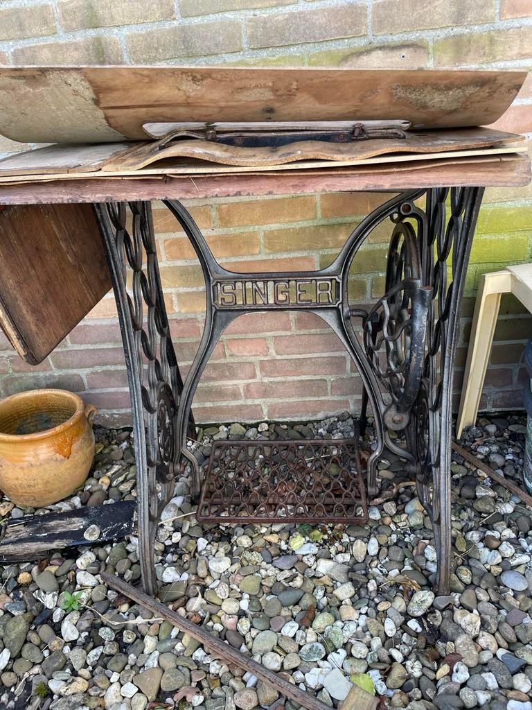 Antiek Singer Naaimachine Onderstel - Decoratief, Ophalen