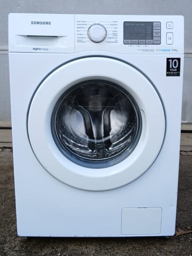 Samsung EcoBubble 8kg Wasmachine, Ophalen, 6 tot 8 kg, Zo goed als nieuw, Voorlader