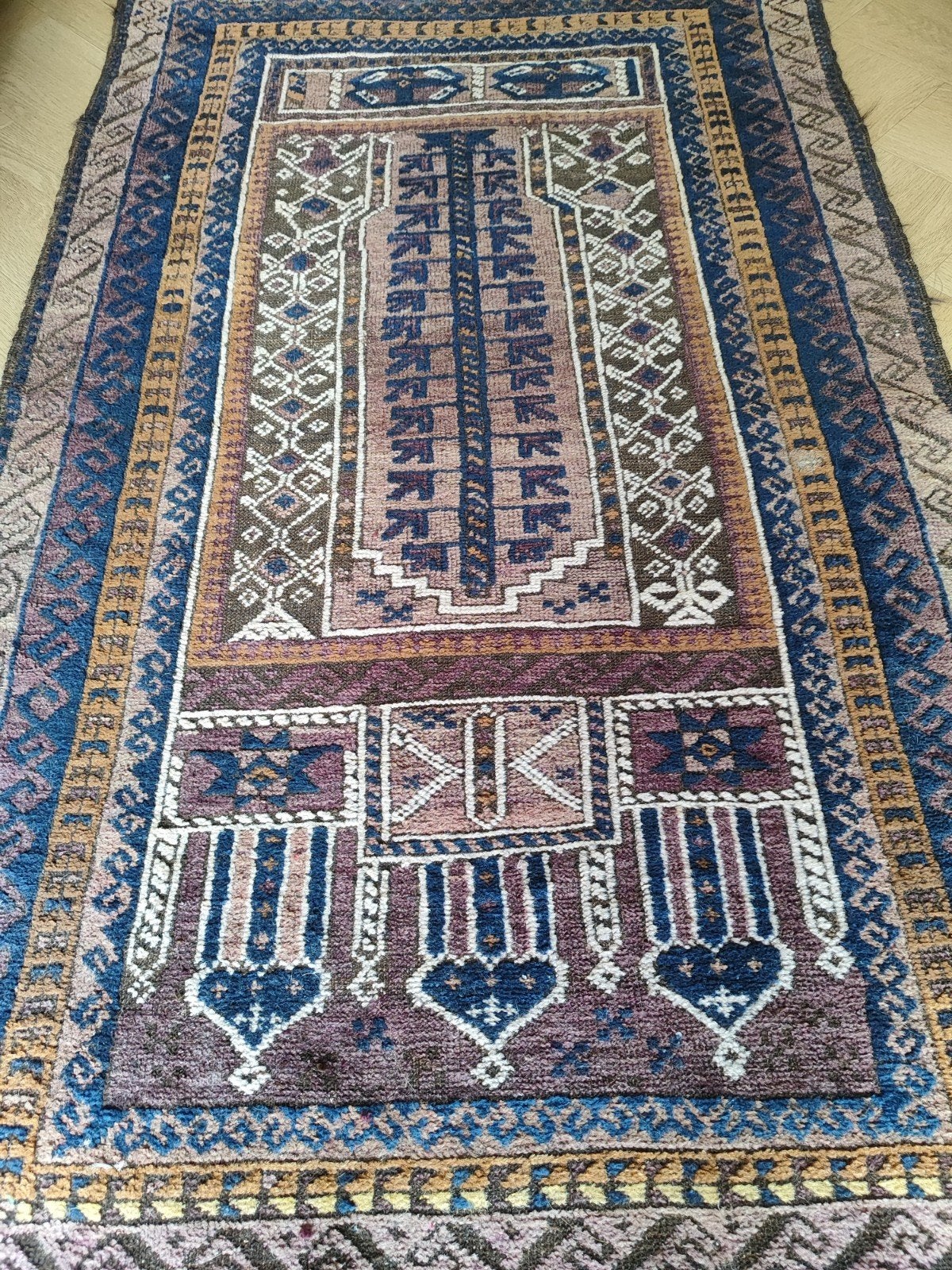 Perzisch tapijt, Vintage/ retro/, Zo goed als nieuw, 150 tot 200 cm, Geel