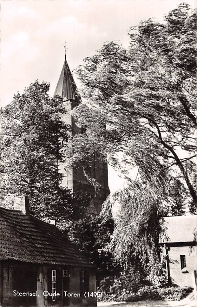 Steensel Oude Toren (1495) Eersel Noord-Brabant, Ophalen of Verzenden, 1940 tot 1960, Gelopen, Noord-Brabant