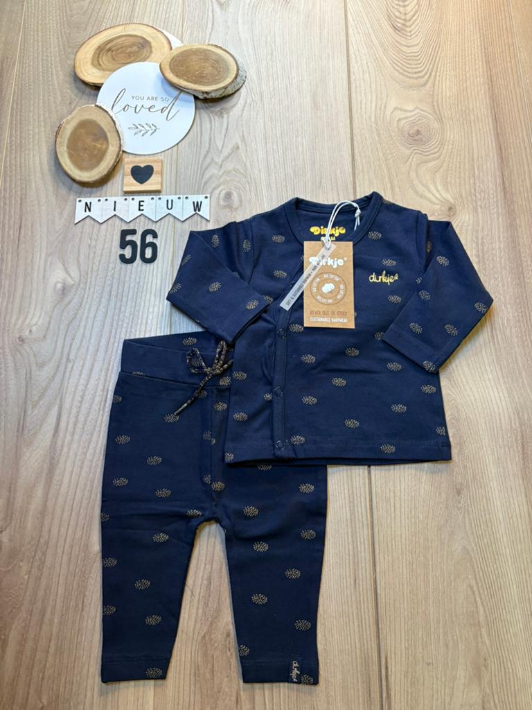Baby meisje Dirkje blauw setje broekje shirtje maat 56, Kinderen en Baby's, Ophalen of Verzenden, Nieuw, Meisje, Setje