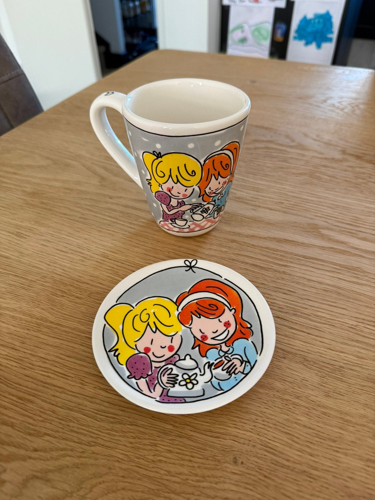 Blond Amsterdam - A cup of blond - grijs, Ophalen of Verzenden, Zo goed als nieuw, Aardewerk, Kop(pen) en/of Schotel(s)