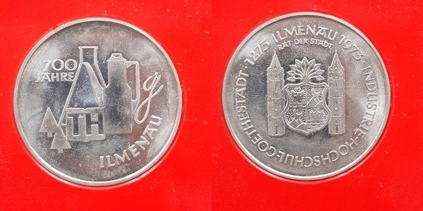 Grote penning Ilmenau 700 jaar 1973, Verzenden, Overige materialen, Buitenland
