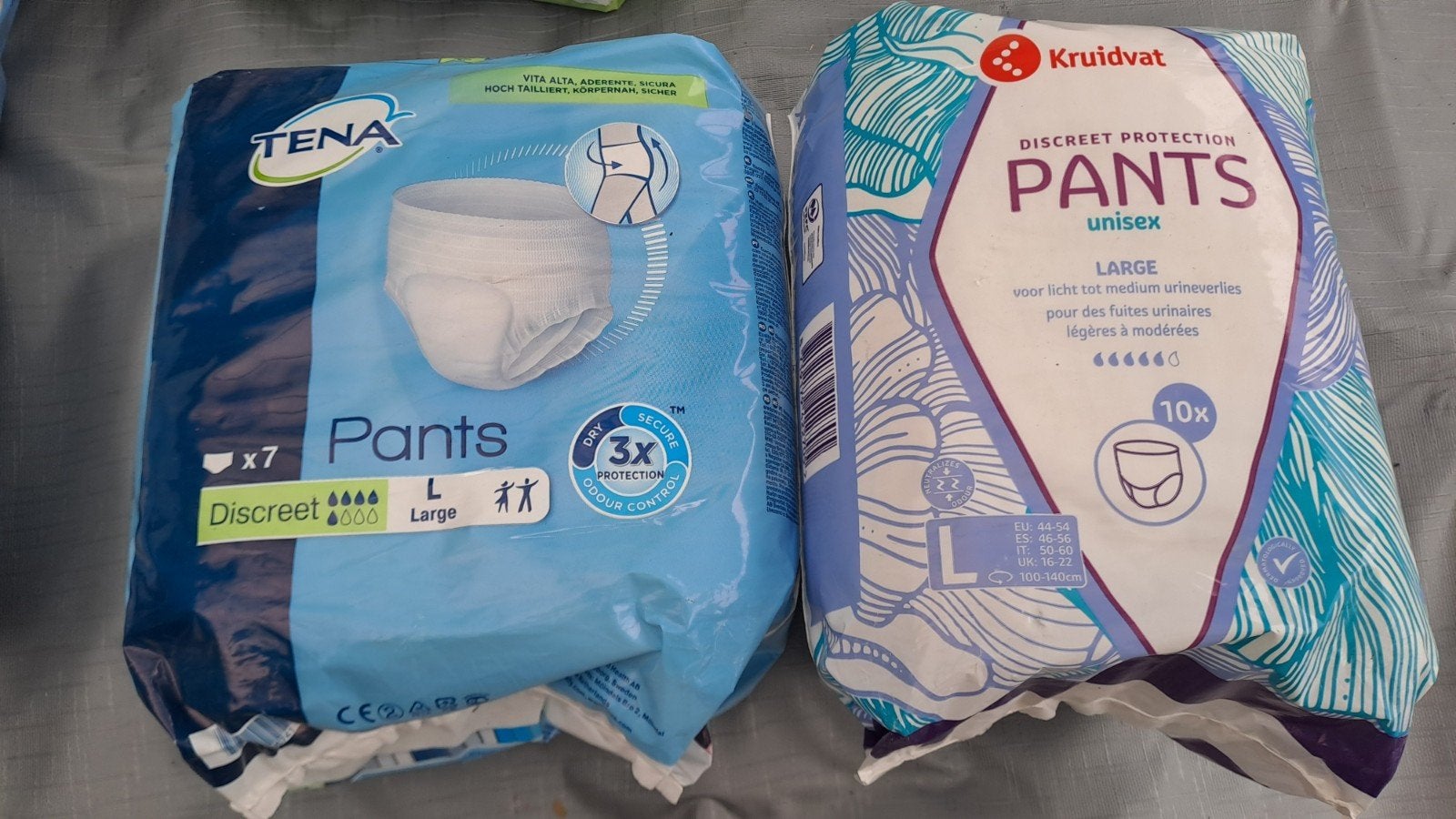 2x pants maat L Tena/Kruidvat, Onbekend, Nieuw, Ophalen of Verzenden, Onbekend