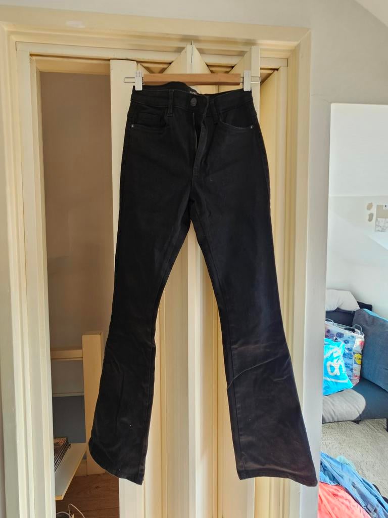 ONLY Zwarte Flared Jeans Maat S, Zwart, Ophalen of Verzenden, Maat 36 (S), Lang
