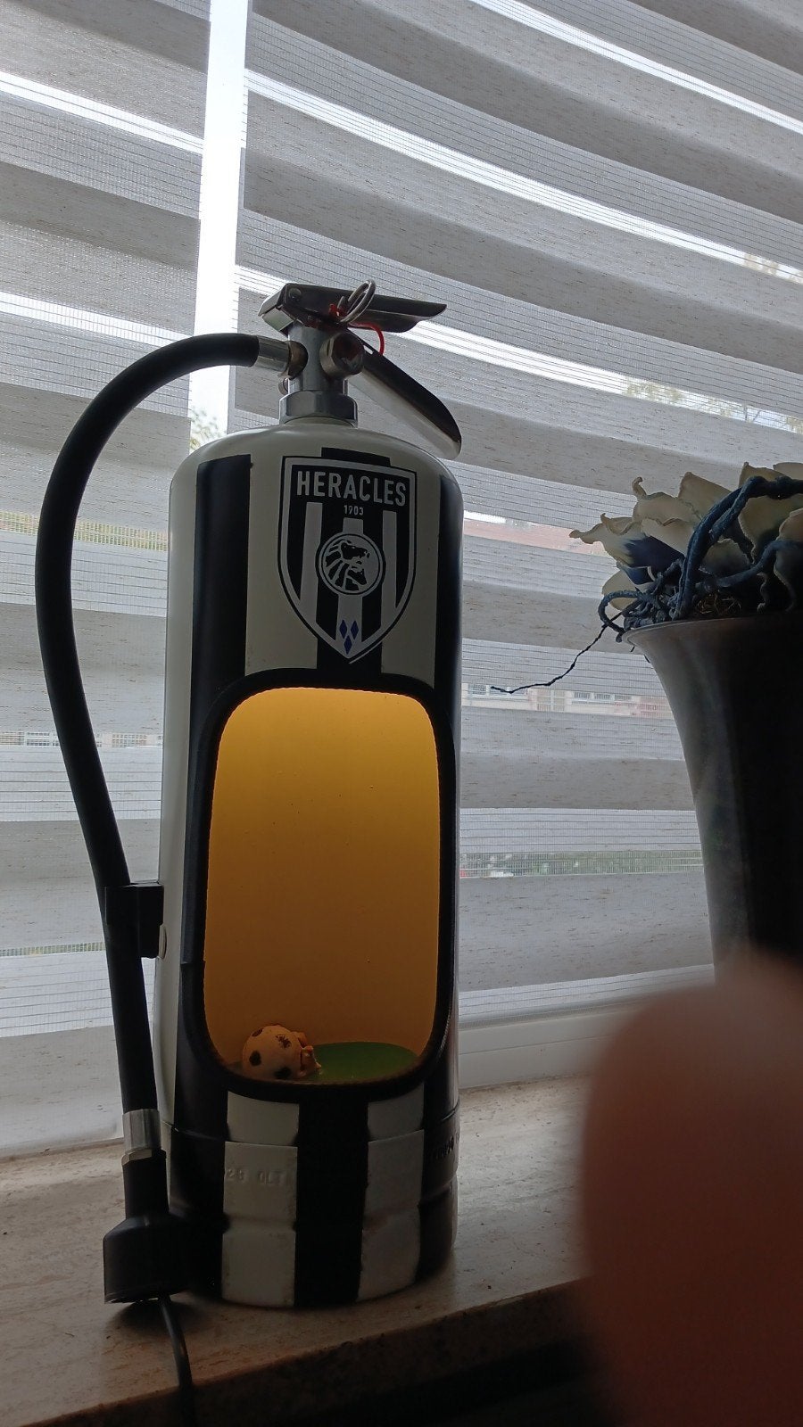 Heracles Almelo brandblusser lamp, Huis en Inrichting, Ophalen of Verzenden