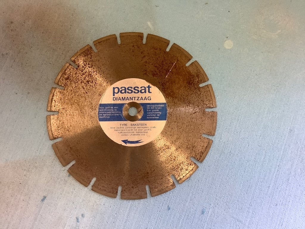 Diamant zaagblad  diameter 28 cm gat 15 mm, Gebruikt, 70 mm of meer, Overige typen, Ophalen of Verzenden