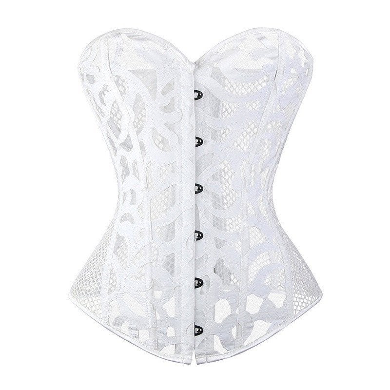 Wit doorzichtig korset gothic sexy lingerie dames vrouwen, Verzenden, Wit, Body of Korset