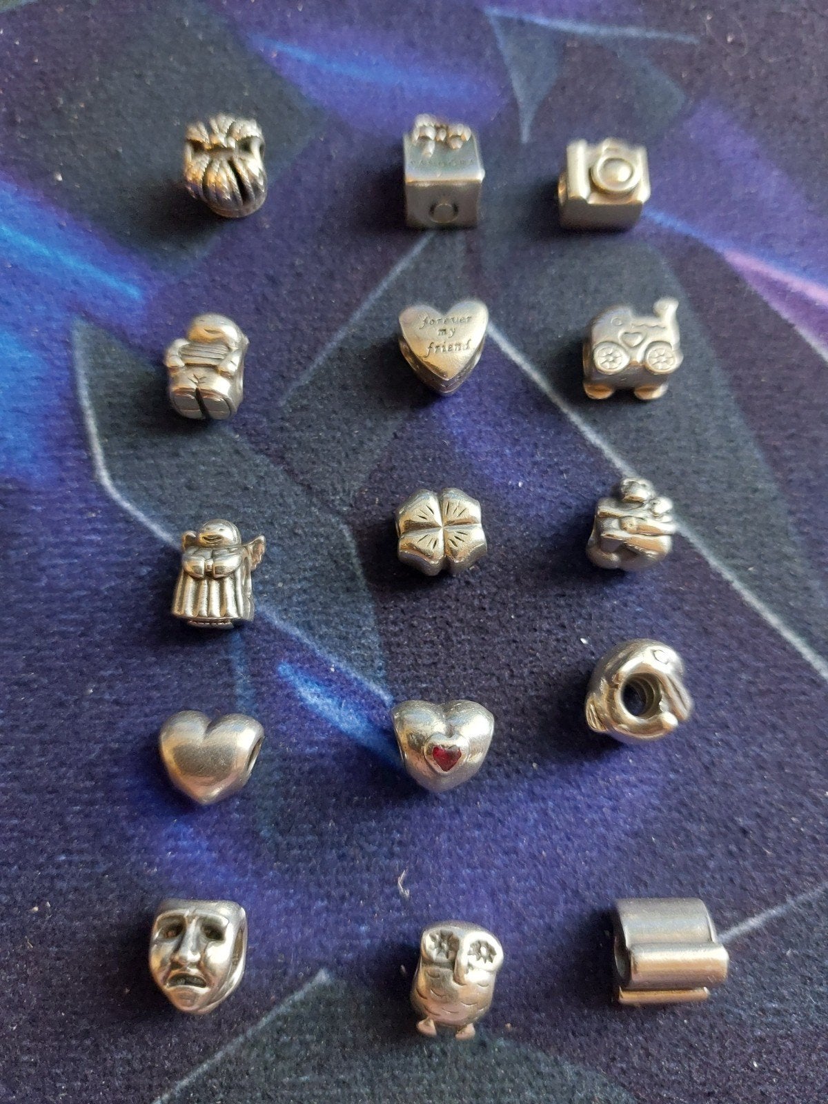 bedels pandora zilver, Pandora, Ophalen of Verzenden, Zo goed als nieuw, 4 bedels of meer