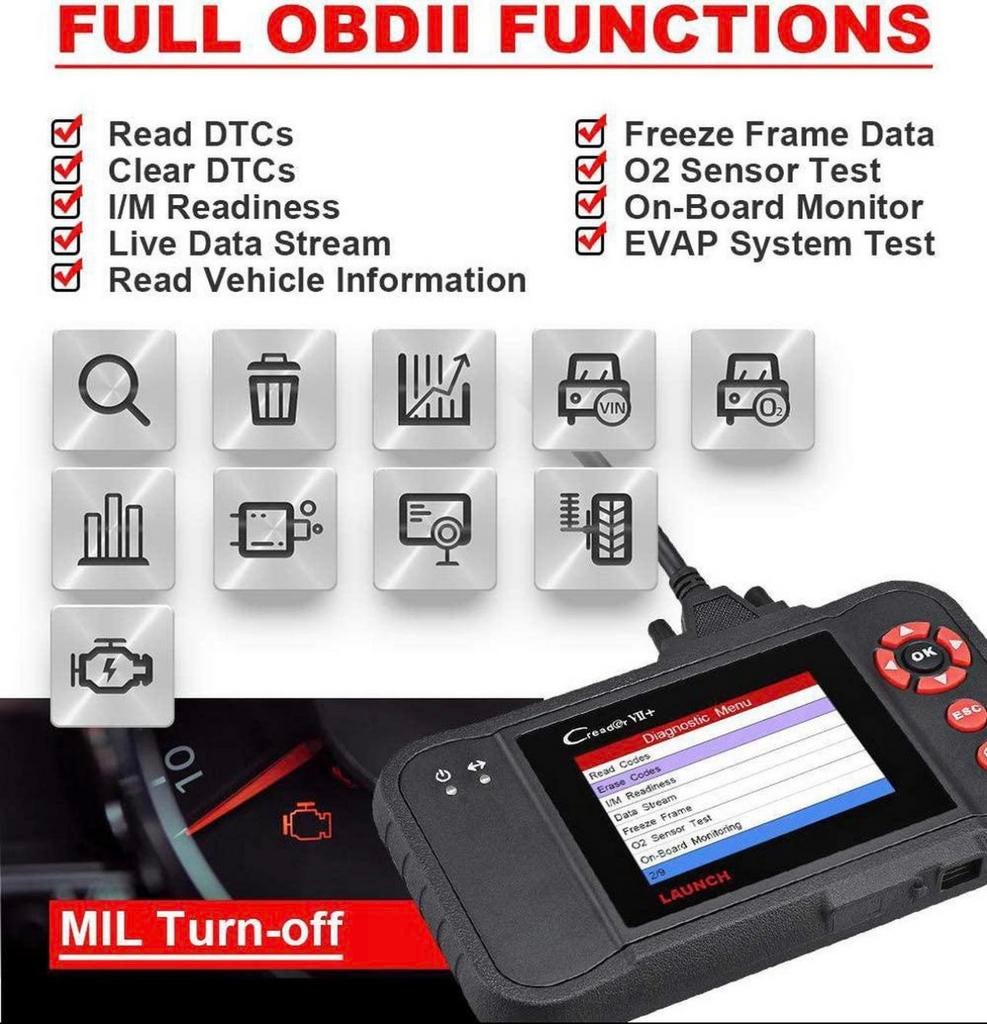 Launch X431 VII+ diagnose uitlees computer OBD obd2, Ophalen of Verzenden