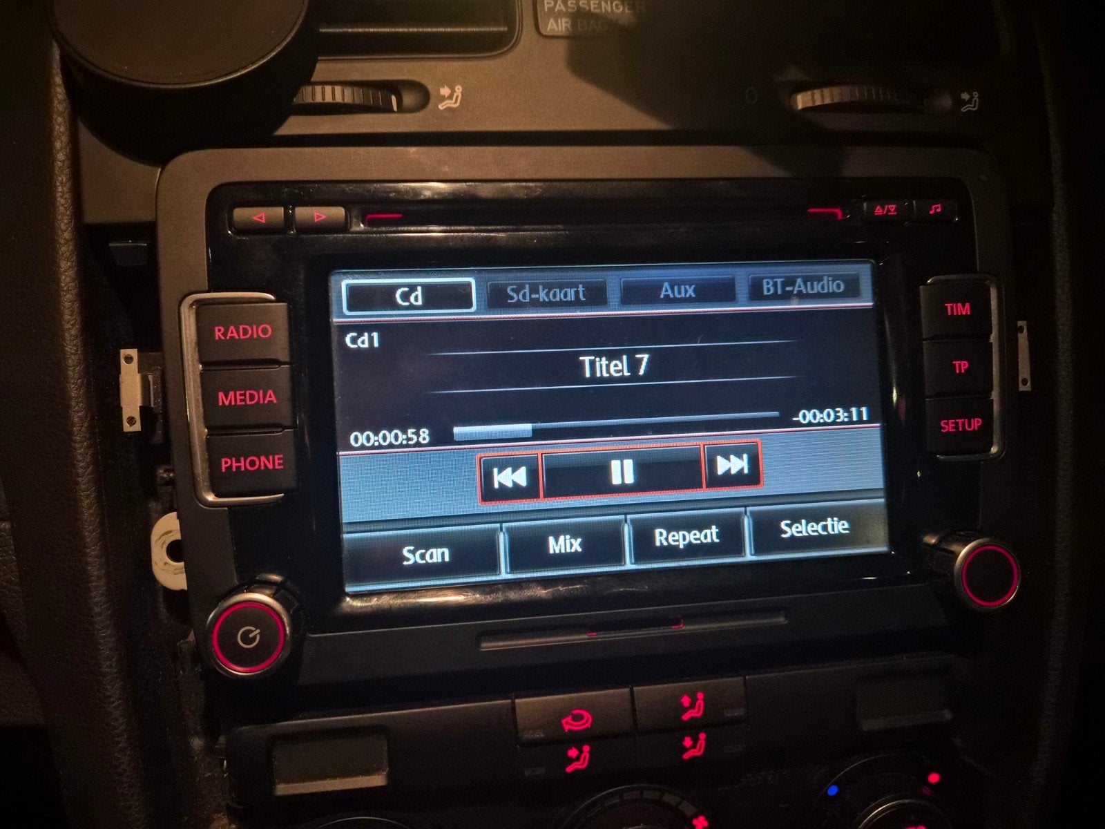 VW RNS/RCD 510 Radio Navigatiesysteem - Origineel met code, Auto diversen, Autoradio's, Ophalen of Verzenden, Gebruikt