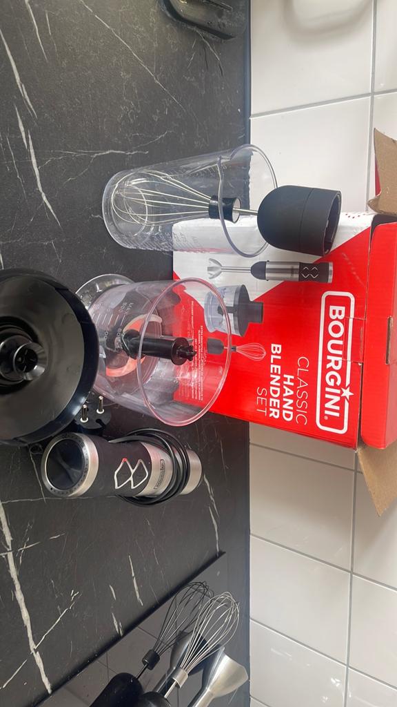 BOURGINI CLASIC hand blender set, Ophalen of Verzenden, Zo goed als nieuw
