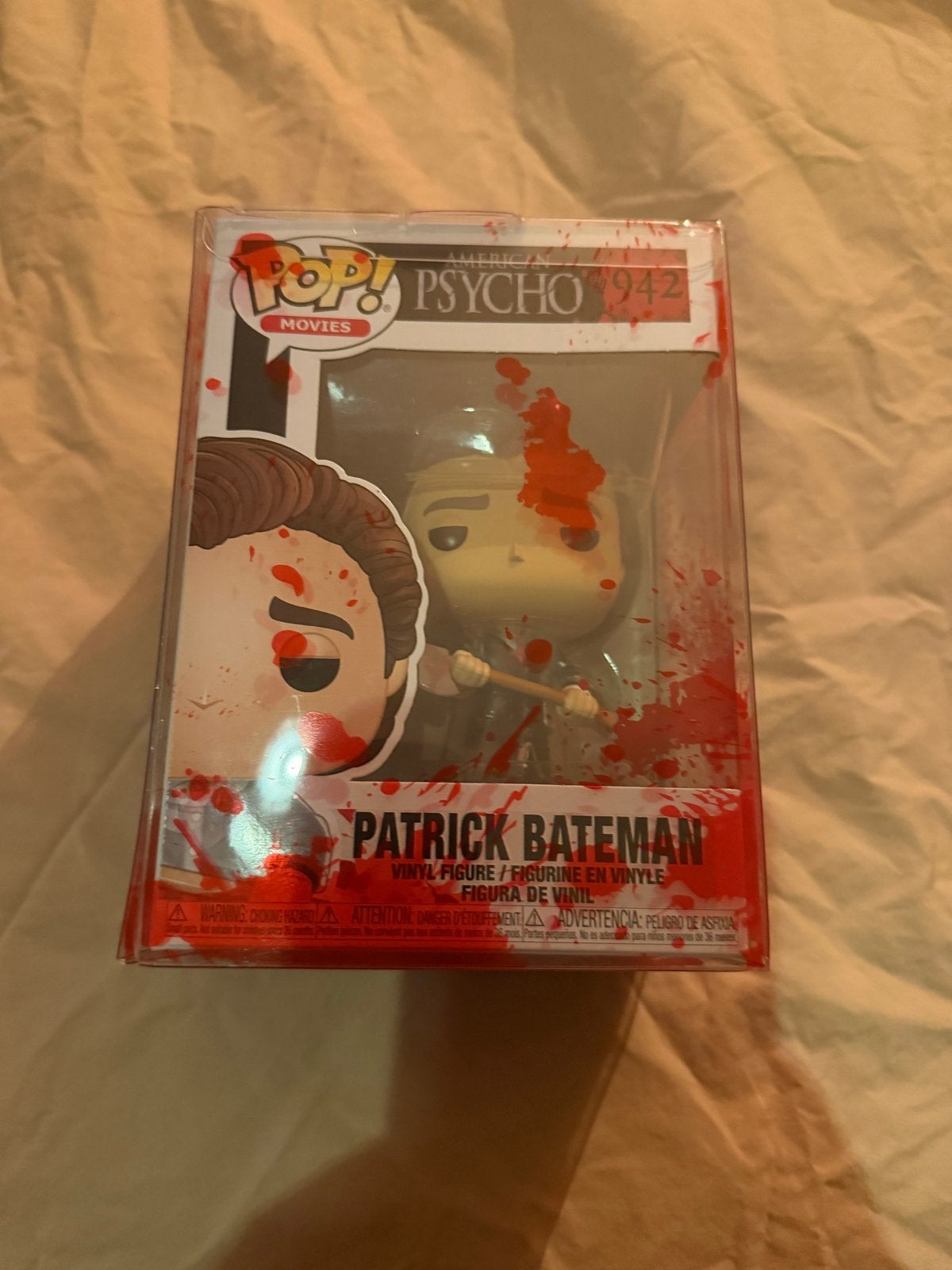 Funko Pop! American Psycho Patrick Bateman #942, Ophalen of Verzenden, Gebruikt