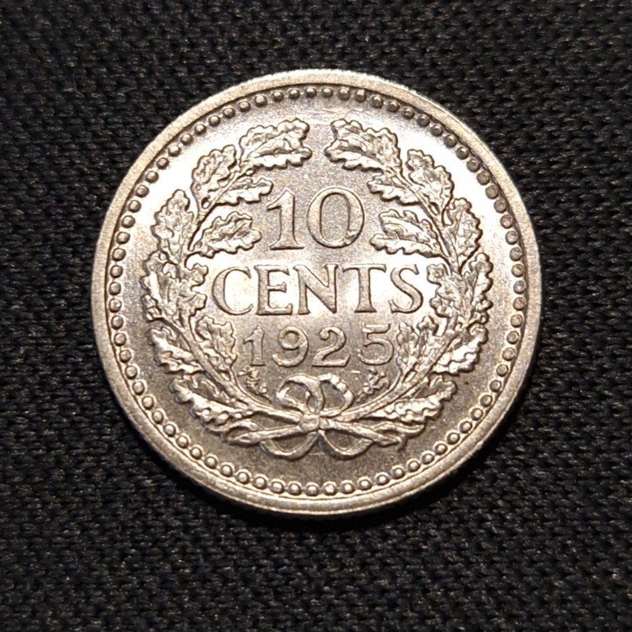 10 cent 1925 schitterende kwaliteit, Postzegels en Munten, Munten | Nederland, Verzenden, Zilver, 10 cent, Koningin Wilhelmina
