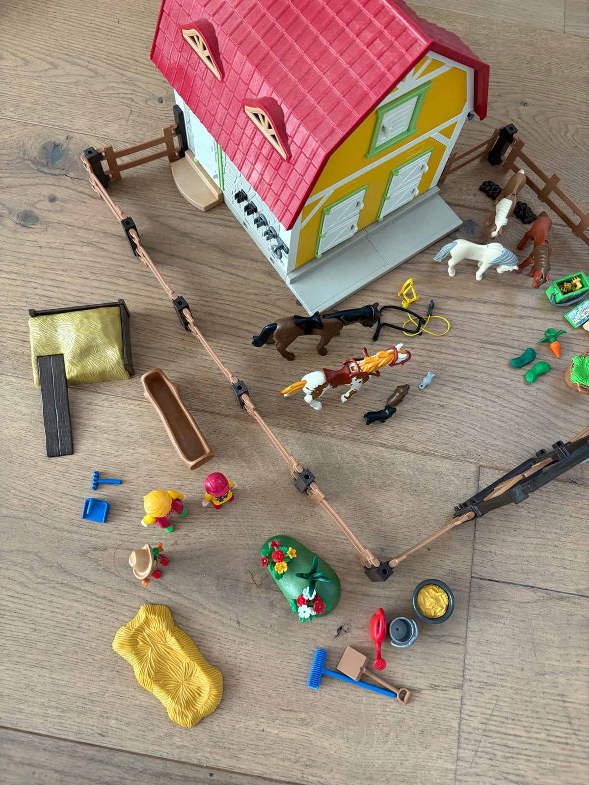 Playmobil Manege 5222 met extra's, Gebruikt, Gebouw, Complete set, Ophalen of Verzenden