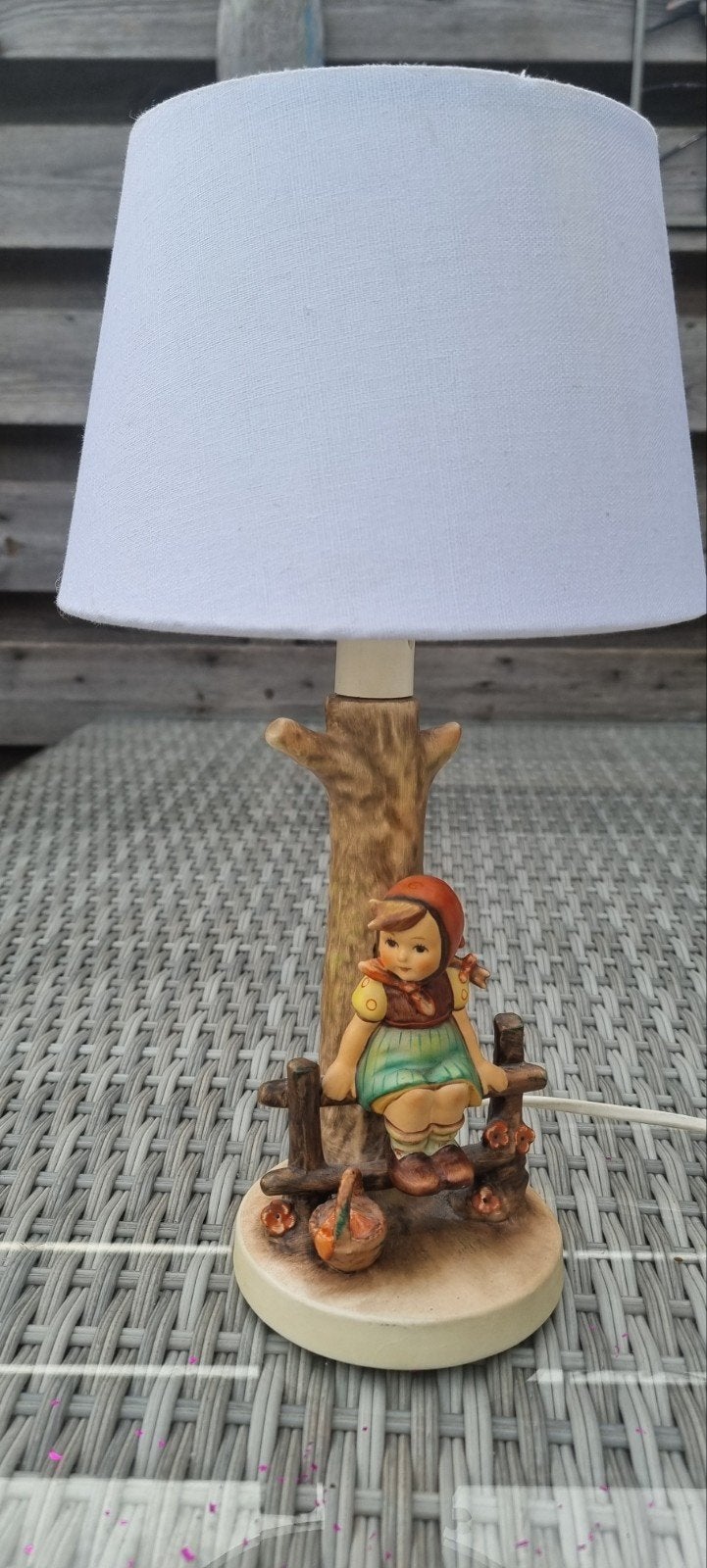 Originele Goebel Hummel Porseleinen Tafellamp - Onbeschadigd, Ophalen of Verzenden