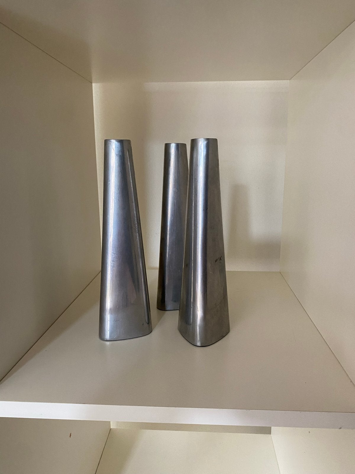 Vintage IKEA Ehlén Johansson kandelaars, set van 3, Vintage, Gebruikt, Ophalen of Verzenden, Metaal