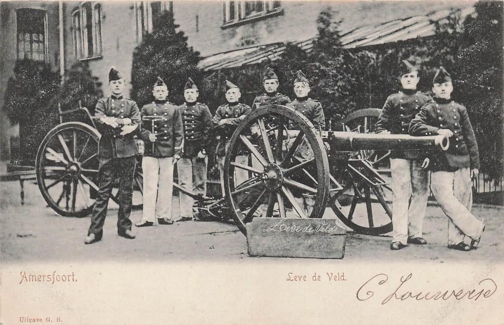 JO472 Amersfoort Leve de Veld Militair Kanon 1903, Verzenden, Voor 1920, Gelopen, Utrecht