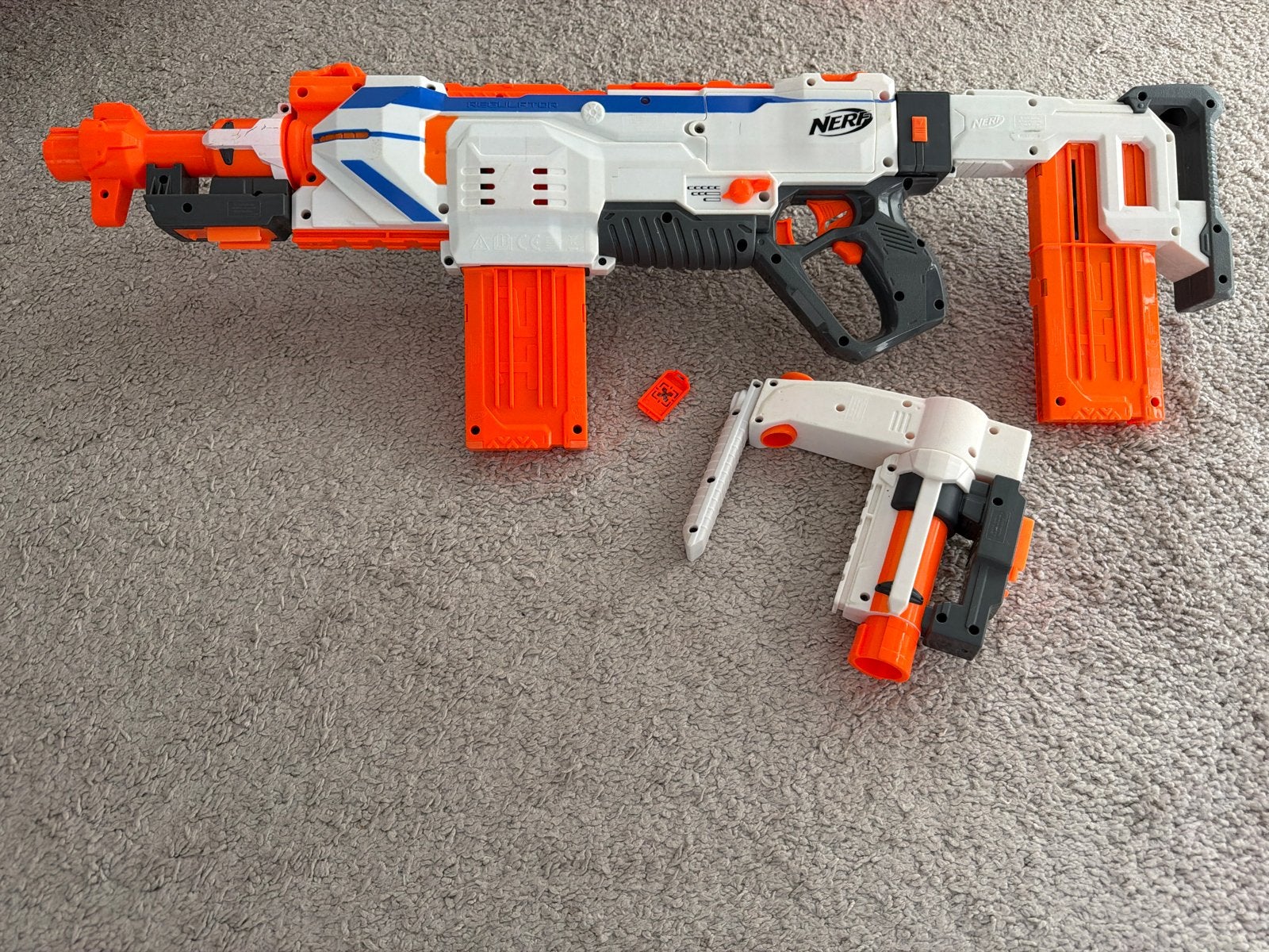 Nerf geweer met lichte gebruikerssporen, Ophalen of Verzenden, Gebruikt, Jongen of Meisje