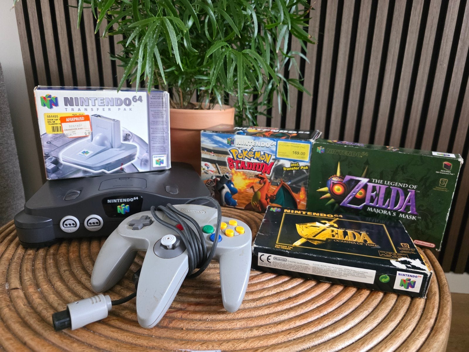 Nintendo 64 bundel met 2x Zelda, Pokémon en Transfer Pak, Ophalen, Gebruikt, Met 1 controller, Met games