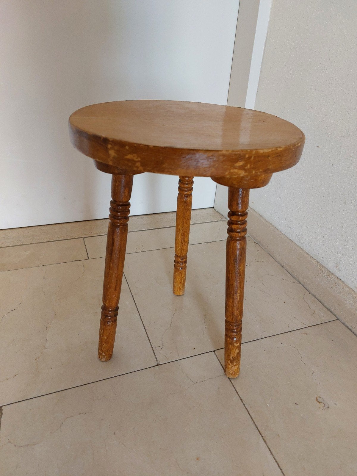 Vintage houten krukje/ tafeltje., Huis en Inrichting, Ophalen of Verzenden, Hout