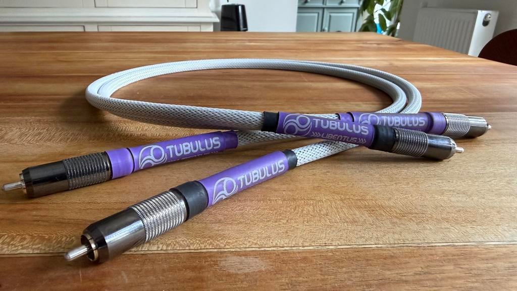 Tubulus Libentus RCA interlink 1 meter, Audio, Tv en Foto, Audiokabels en Televisiekabels, Ophalen of Verzenden, Zo goed als nieuw