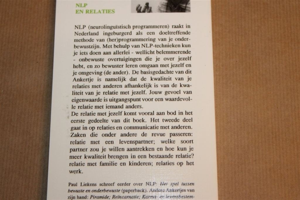 NLP en Relaties — Betere Partnerkeuze via Onderbewustzijn, Ophalen of Verzenden, Gelezen, Overige onderwerpen, Achtergrond en Informatie