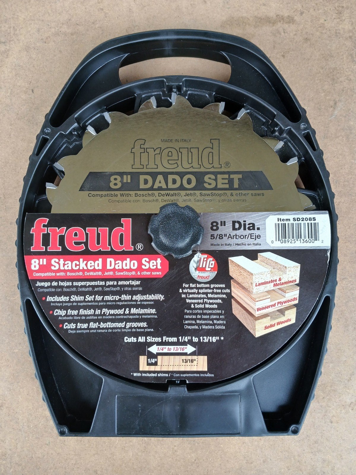 Freud dado set 8 inch SD208S, Nieuw, Ophalen of Verzenden, Freud, 30 tot 70 mm