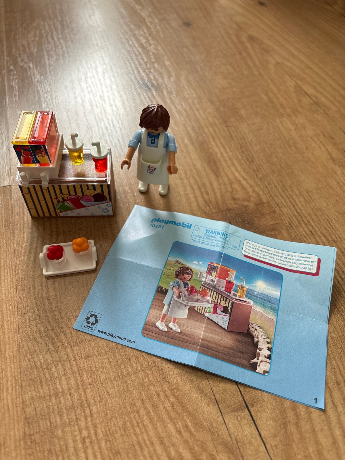 Playmobil 70251 IJscokar/Smoothiebar met figuur, Ophalen, Zo goed als nieuw, Jongen of Meisje