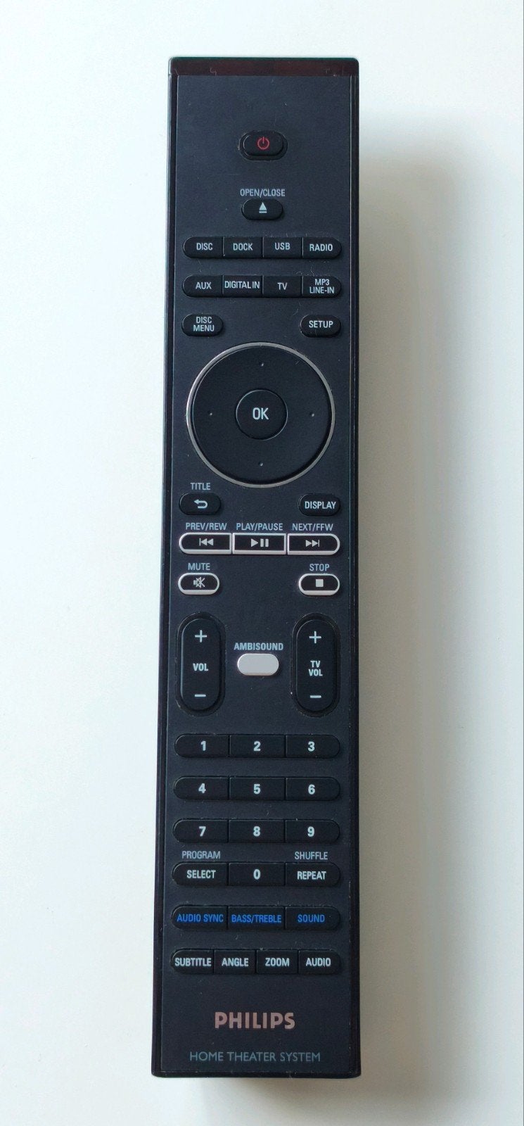 Philips Home Theater System Afstandsbediening, Audio, Tv en Foto, Afstandsbedieningen, Ophalen of Verzenden, Gebruikt, Origineel