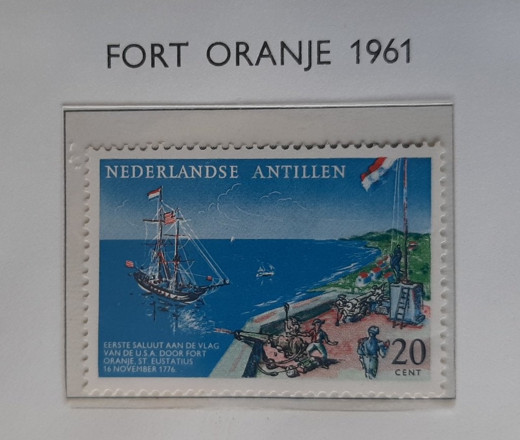 1961 Nederlandse Antillen Herdenkingszegel Nvph Nr. 322, Ophalen