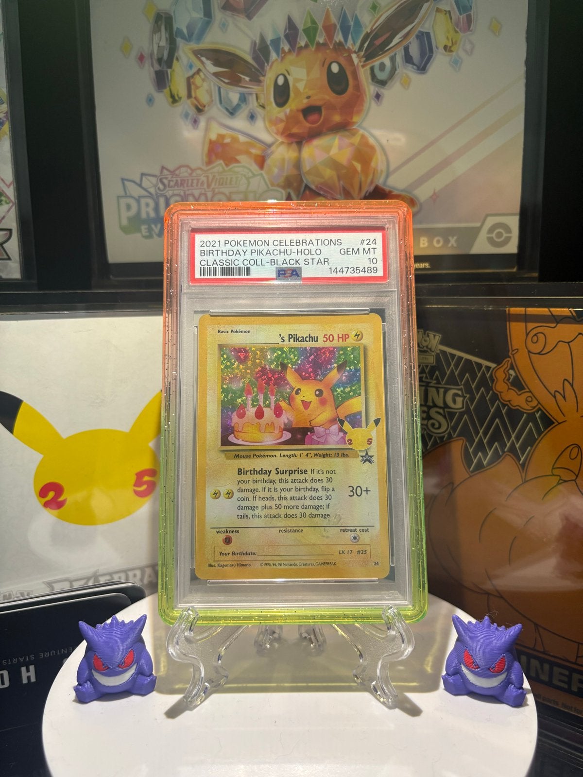 Birthday Pikachu PSA10, Hobby en Vrije tijd, Verzamelkaartspellen | Pokémon, Ophalen of Verzenden, Nieuw, Losse kaart