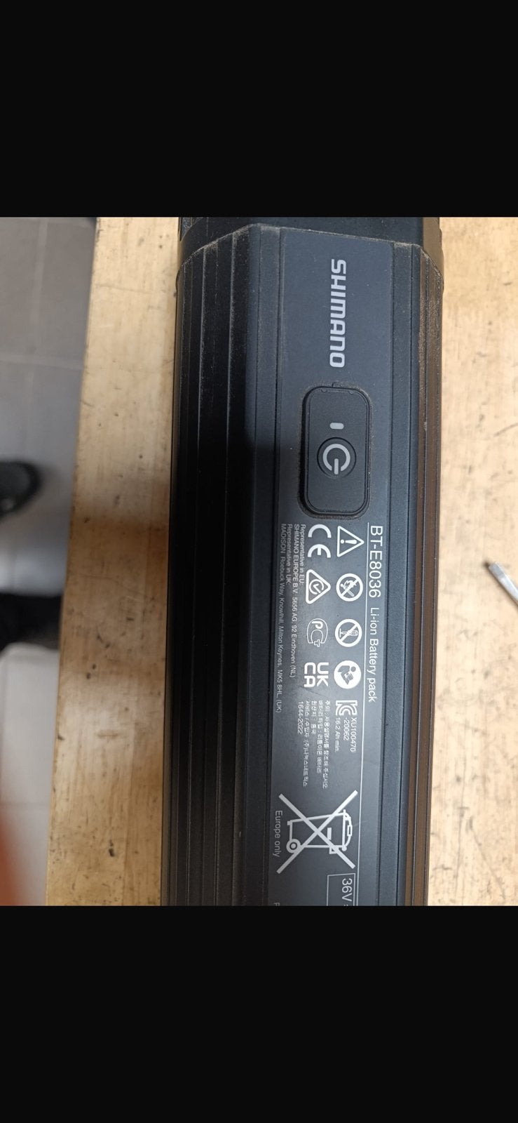 Shimano BT-E8036    630 Wh, Fietsen en Brommers, Zo goed als nieuw