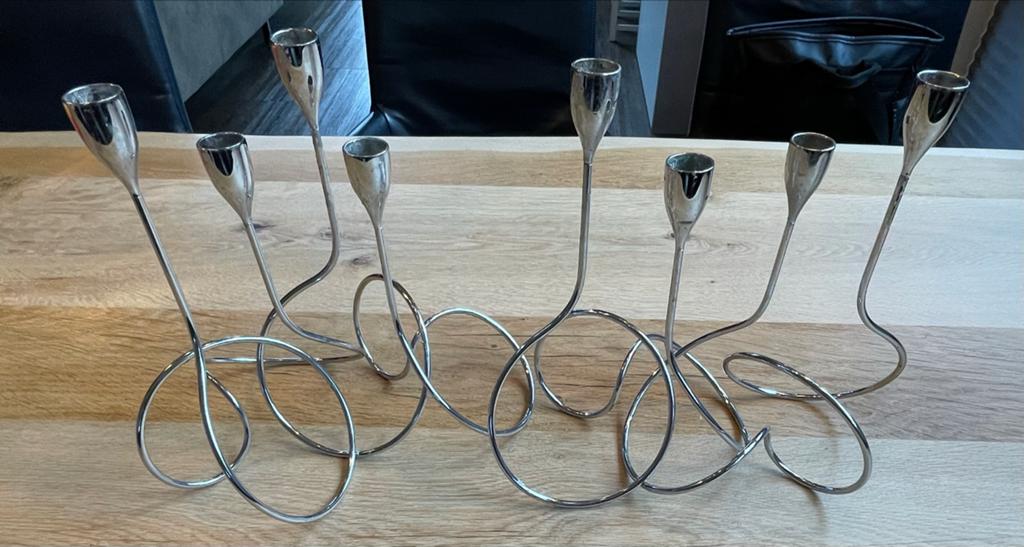 Black + Blum Loop Kandelaren - Set van 4, Ophalen of Verzenden, Overige materialen