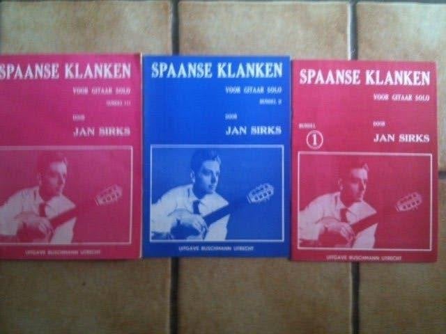 Gitaar: Jan Sirks -Spaanse klanken 1 + 2 +3-, Overige genres, Ophalen of Verzenden, Thema, Gitaar