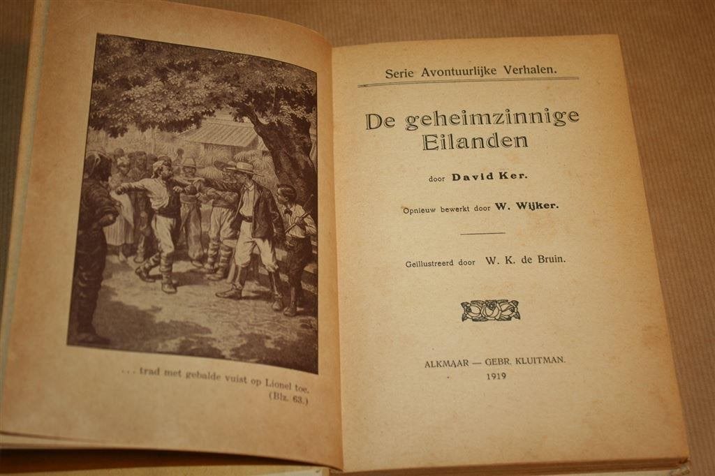 De geheimzinnige eilanden. Ker. Kluitman, 1919., Boeken, Ophalen of Verzenden, Gelezen