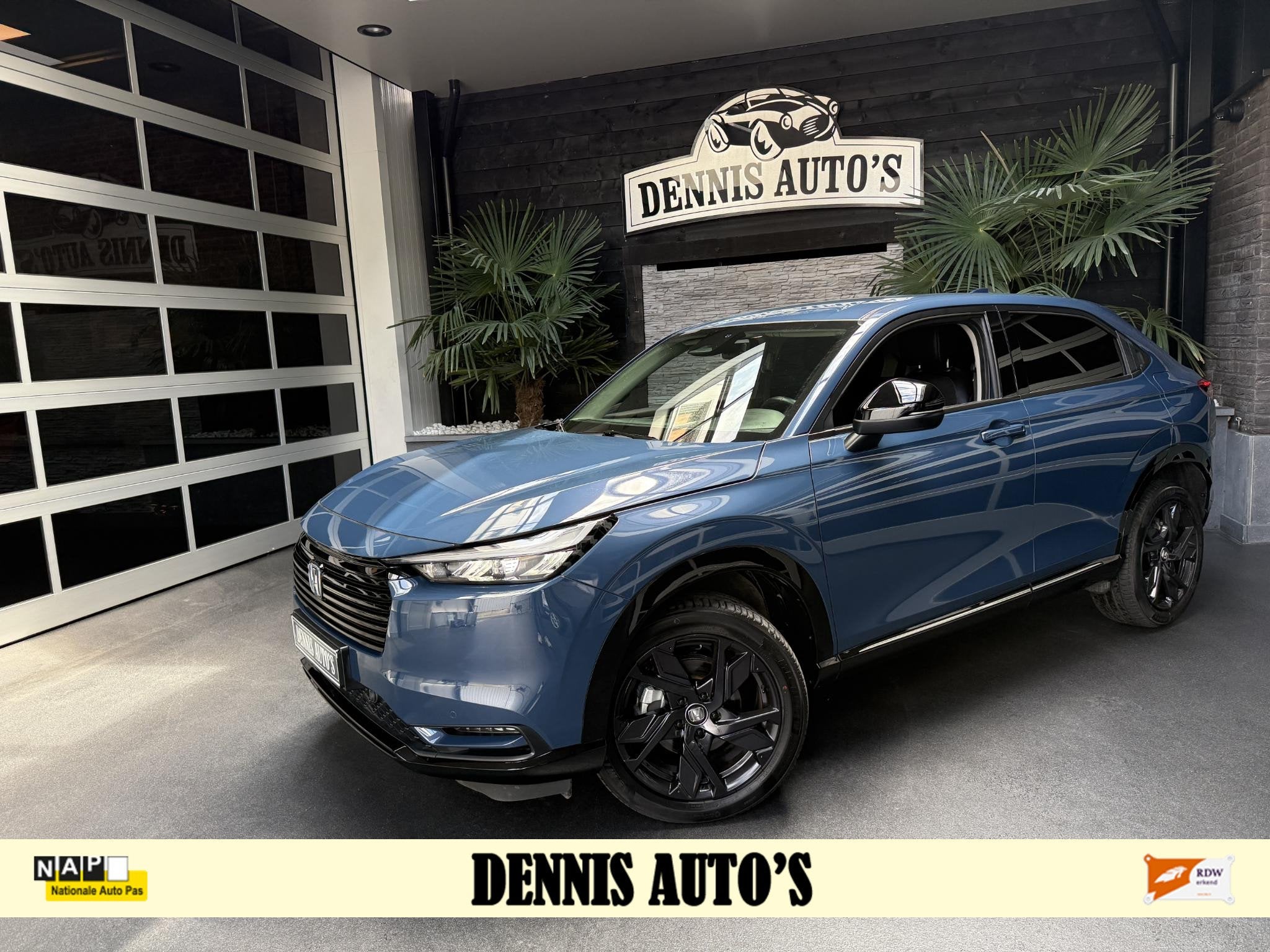 Honda HR-V 1.5 e:HEV Elegance, Stof, Euro 6, Automatische klimaatregeling, Blauw