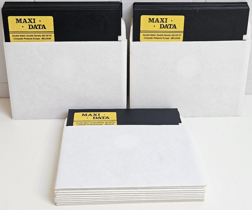 30 Geteste DD 5.25" Commodore 64 Floppy Disks +Nette Sleeves, Computers en Software, Ophalen of Verzenden, Commodore