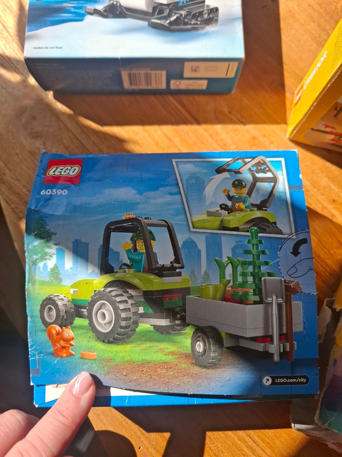 LEGO City 60390 Park Tractor met aanhanger en accessoires, Lego, Ophalen of Verzenden, Complete set, Inclusief instructies